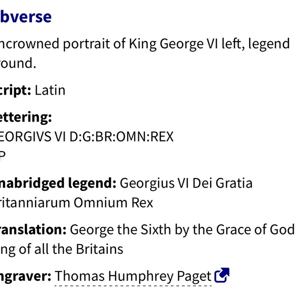 🎈$10 add on - 1947 HALF CROWN - George VI - Picture 4 of 6